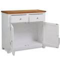 vidaXL Sideboard 35.4x13.2x32.7 Solid Oak Wood
