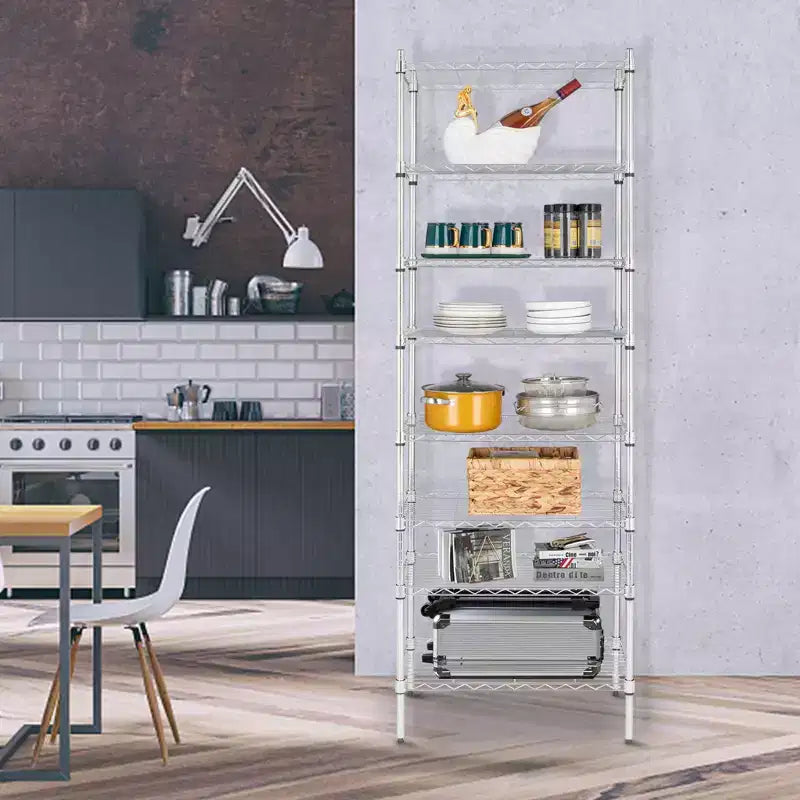 8-Tier Adjustable Wire Shelving Unit