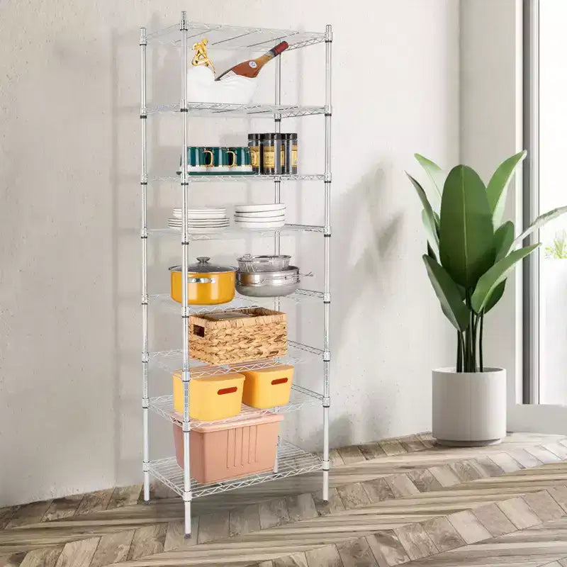8-Tier Adjustable Wire Shelving Unit