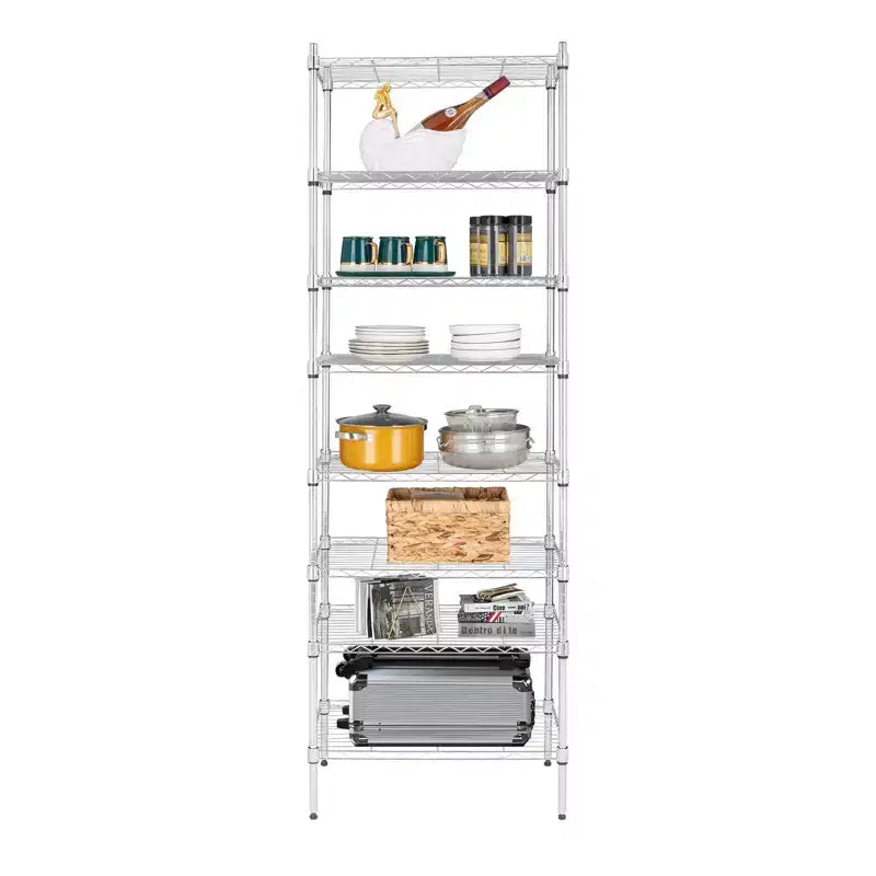 8-Tier Adjustable Wire Shelving Unit