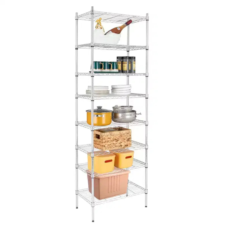 8-Tier Adjustable Wire Shelving Unit