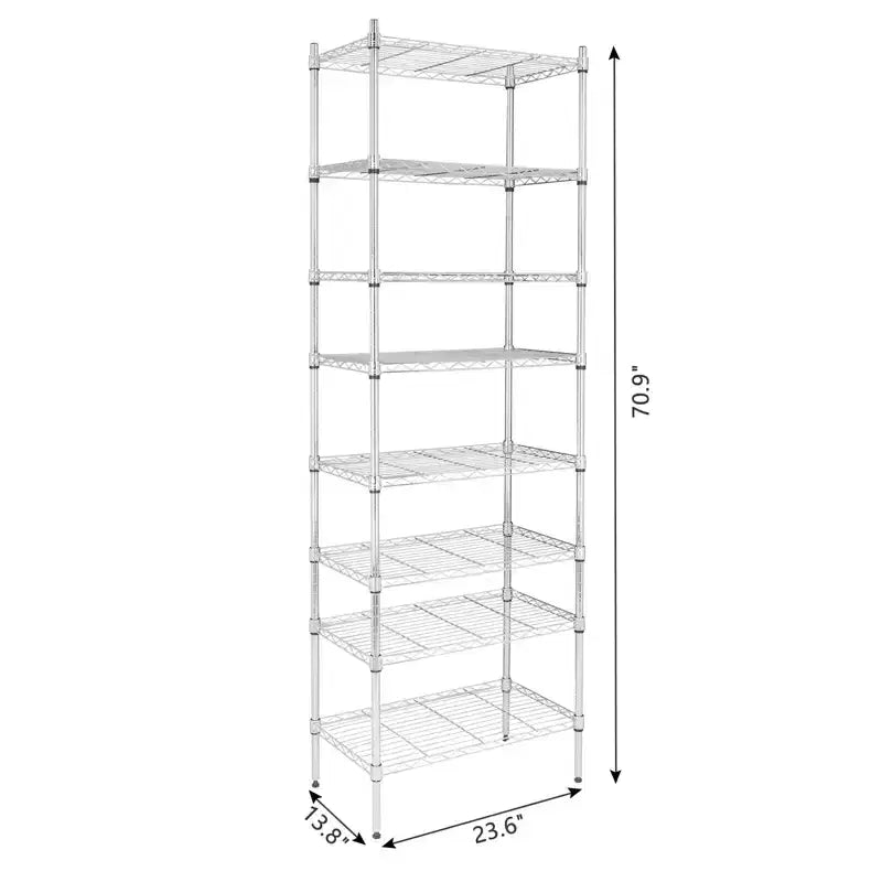 8-Tier Adjustable Wire Shelving Unit