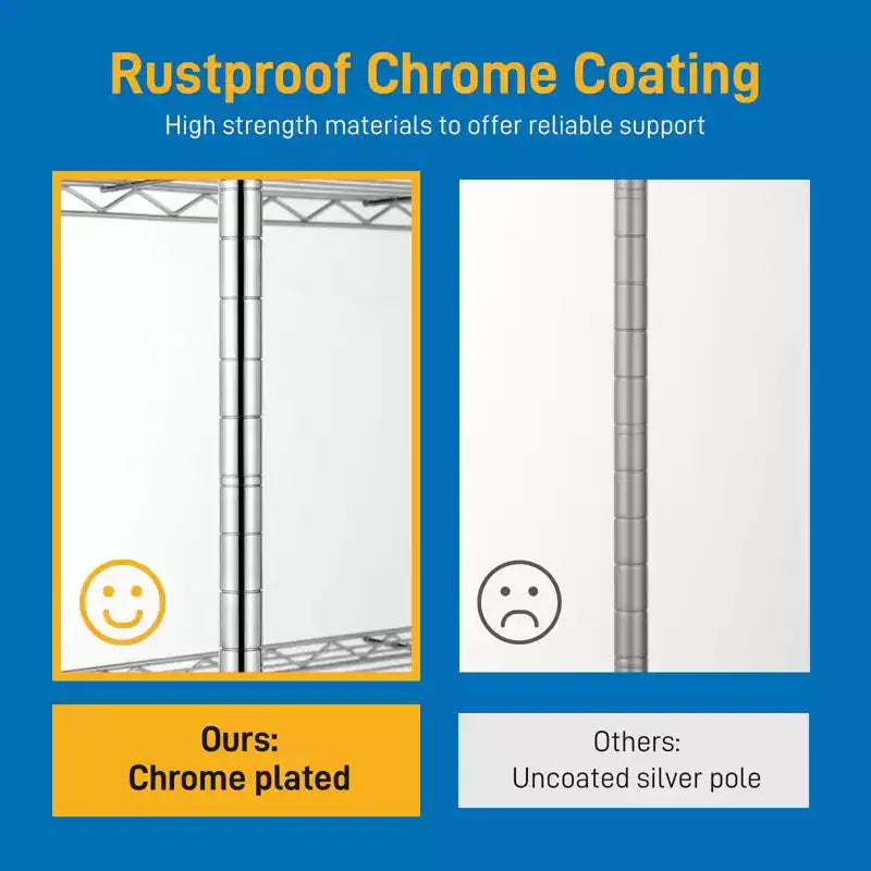 8-Tier Adjustable Wire Shelving Unit