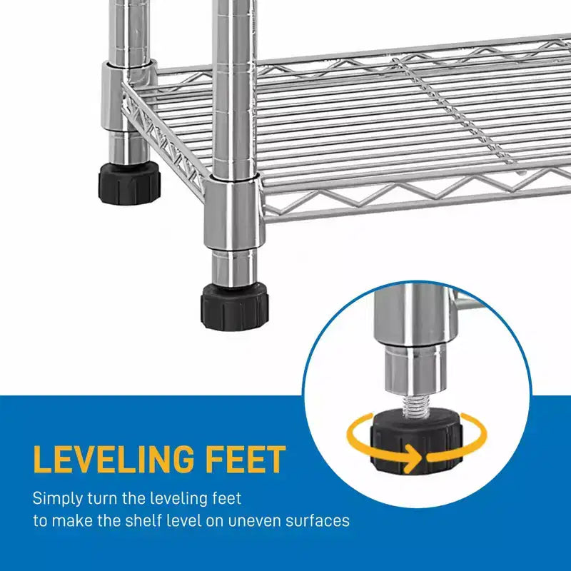 8-Tier Adjustable Wire Shelving Unit