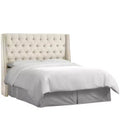 Skyline Furniture Diamond Tufted Nail Button Wingback Headboard