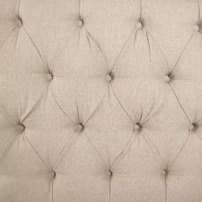 Diamond Tufted Nail Button Wingback Headboard