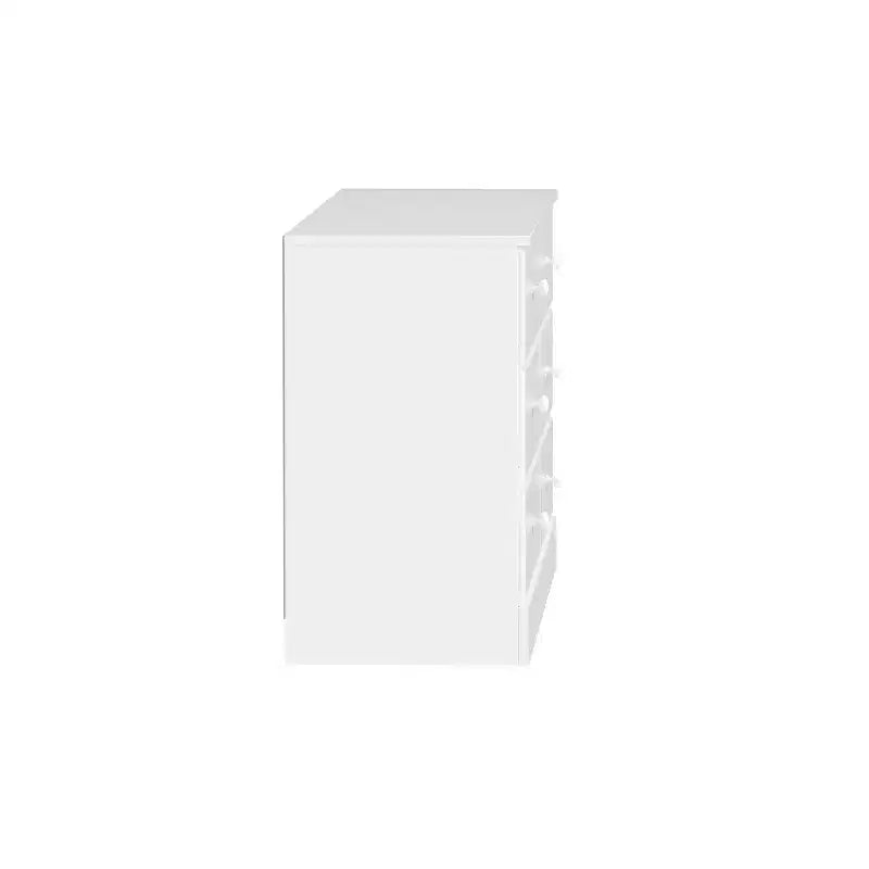 6-Drawer Double Dresser for Bedroom, Wide Chest of Drawers, White, 26.85" Height