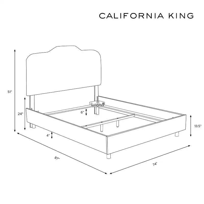 Microsuede Upholstered Bed, Diamond Tufted, Plush Foam Padding