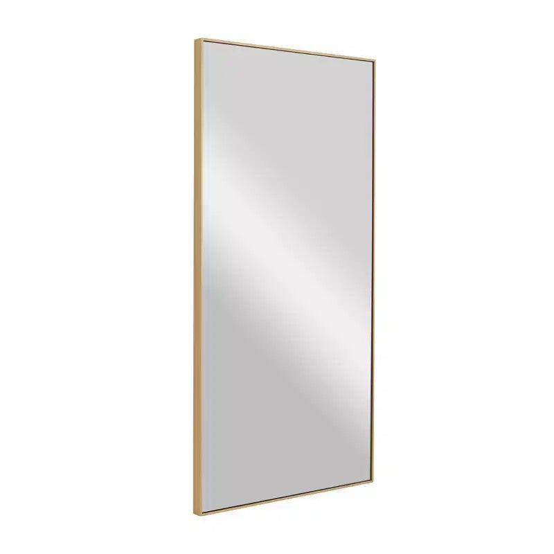 Wood Wall Mirror with Thin Frame